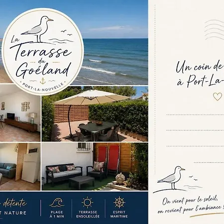 La Terrasse Du Goeland, 50 M De La * Port-la-Nouvelle